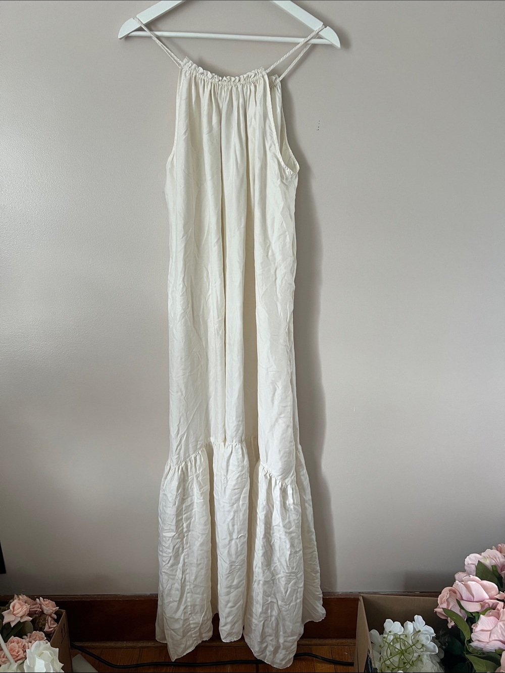 NWT 100% silk unsubscribed Maxi Dress